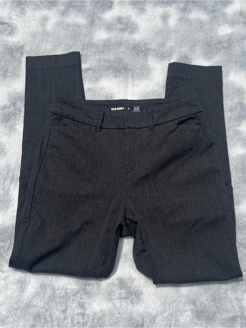 Dark Gray Old Navy High-Rise Pixie Pants